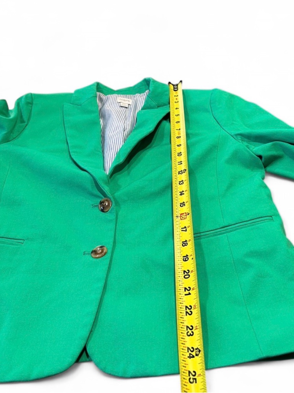 J. Crew Women's Teal Single-Button Blazer - Picture 6 of 12
